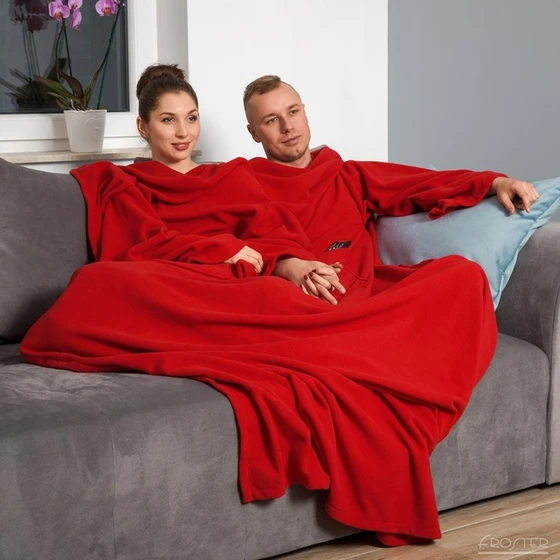 Decke mit Ärmeln für Paare Deluxe (verschiedene Farben)