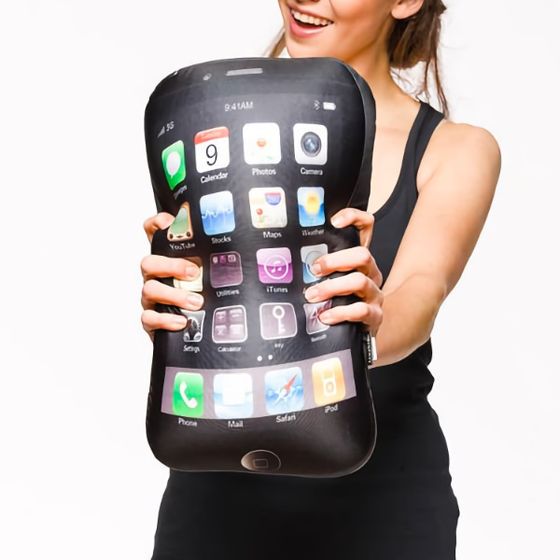 iPhone-Kissen mit Tasche