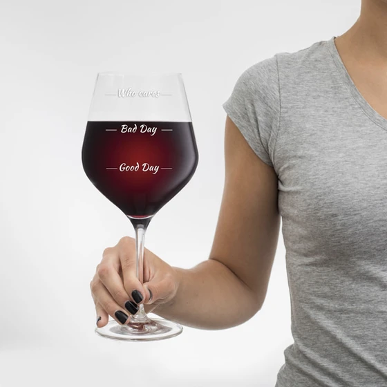 Riesiges Weinglas diVinto - Who cares - transparent