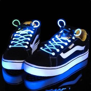 Leuchtende LED-Schnürsenkel - blau